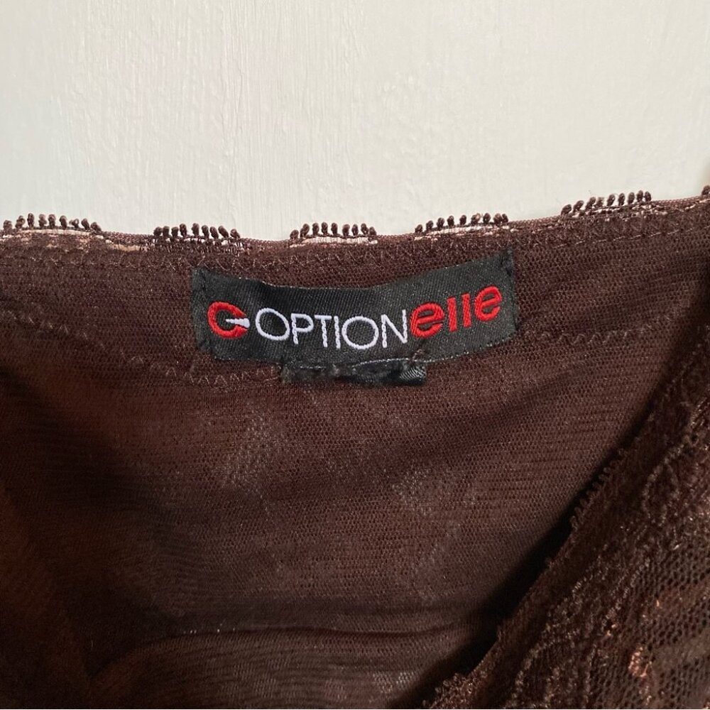 Brown Lace Polka Dot Camisole - Picture 5 of 5